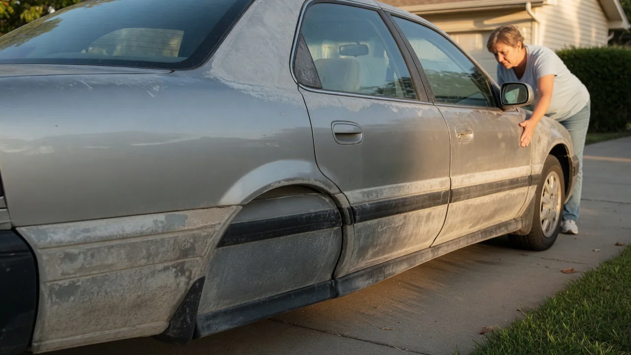 Automotive scene illustrating Why Do Plastic Exterior Trim Pieces Fade