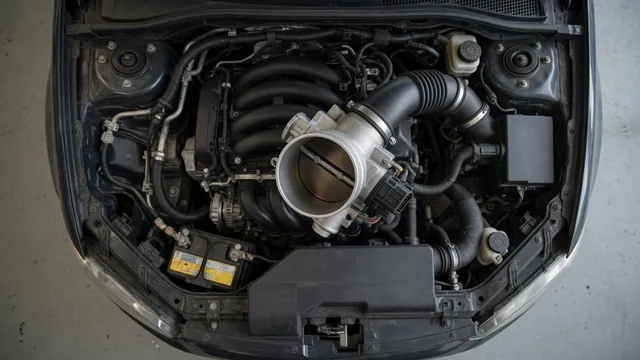 Honda engine bay illustration highlighting the throttle body and its electrical connector