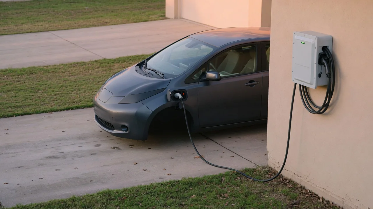 Automotive scene illustrating What Is an EVSE