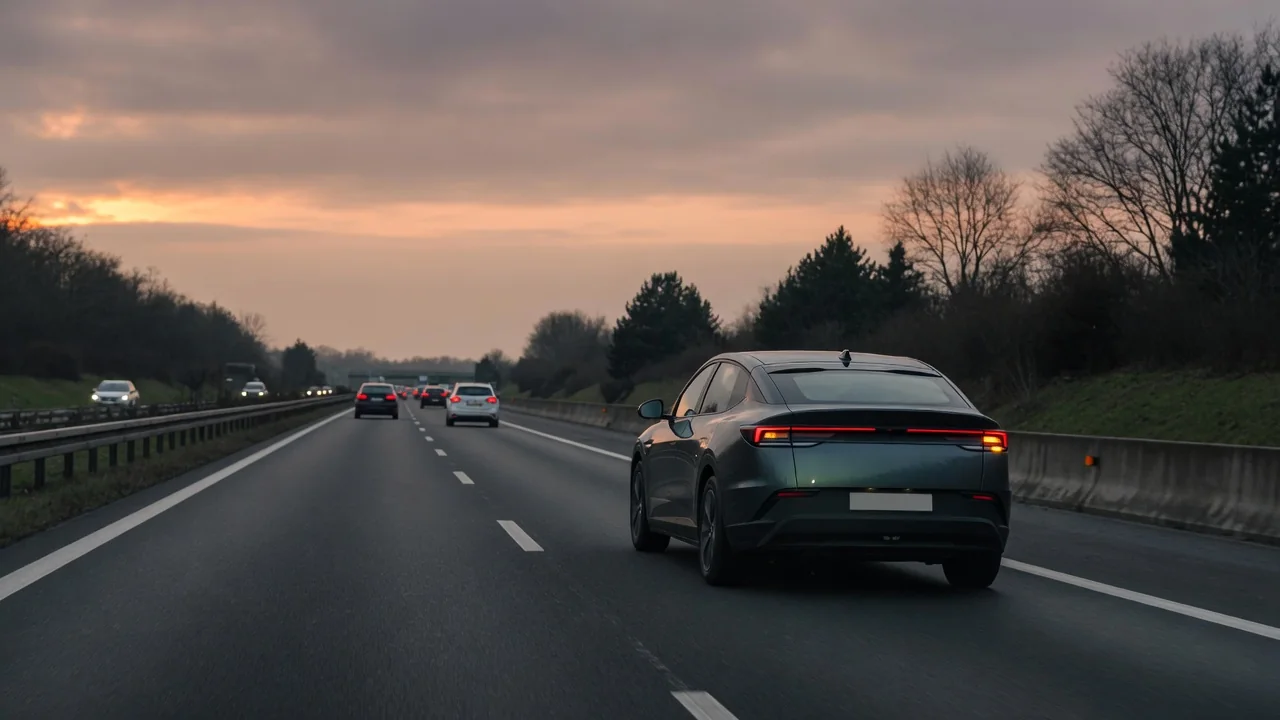 Automotive scene illustrating Why Does EV Range Change at Highway Speed