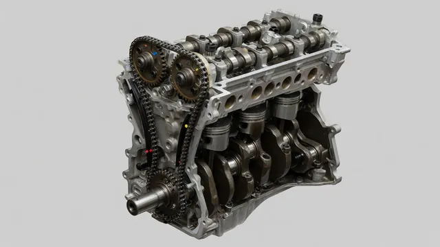 Illustration of crankshaft and camshaft timing components associated with Bank 2 correlation codes