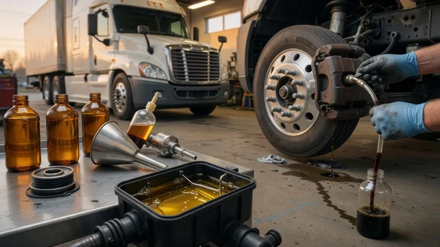 Choose brake fluid for a Freightliner Cascadia