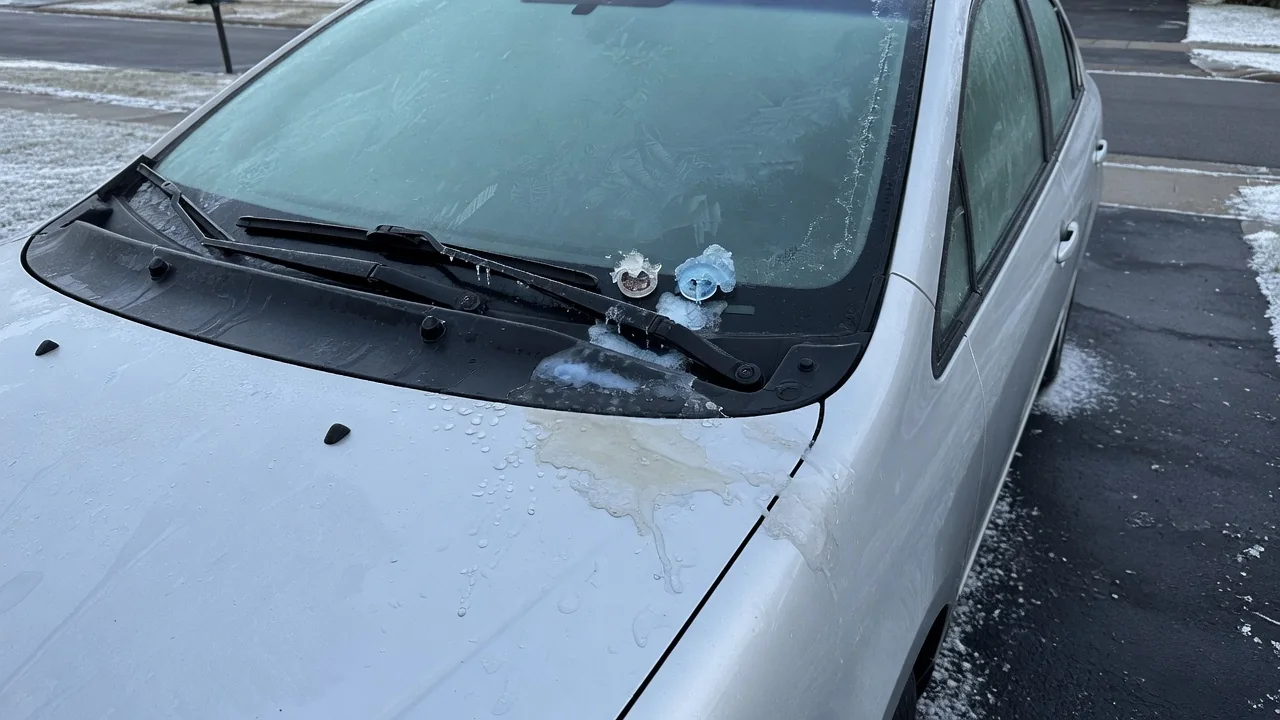 Automotive scene illustrating Why Do Windshield Washers Freeze