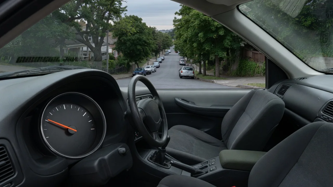 Automotive scene illustrating Why Does a Fuel Gauge Move After Parking on a Hill