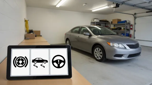 Illustration of ABS, stability control and steering warning symbols beside a parked Honda