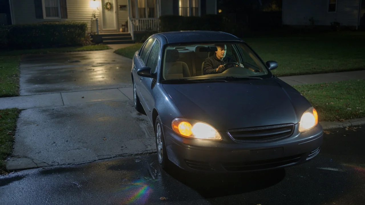 Automotive scene illustrating Why Do Car Lights Dim While Starting