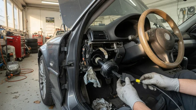 BMW E46 steering angle sensor faults