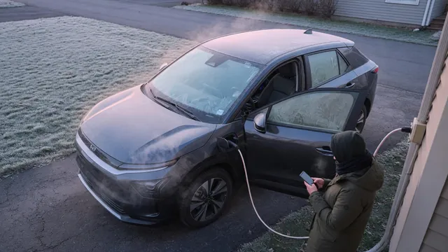 Automotive scene illustrating What Is EV Battery Preconditioning