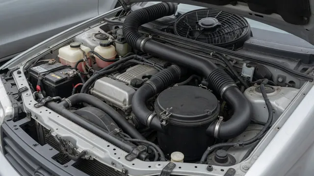Honda Accord engine bay with air intake ducting and air filter housing visible
