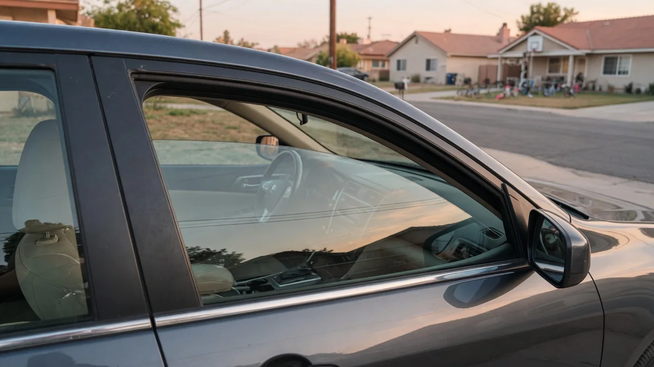 Automotive scene illustrating Why Does a Car Window Rattle When Partly Open