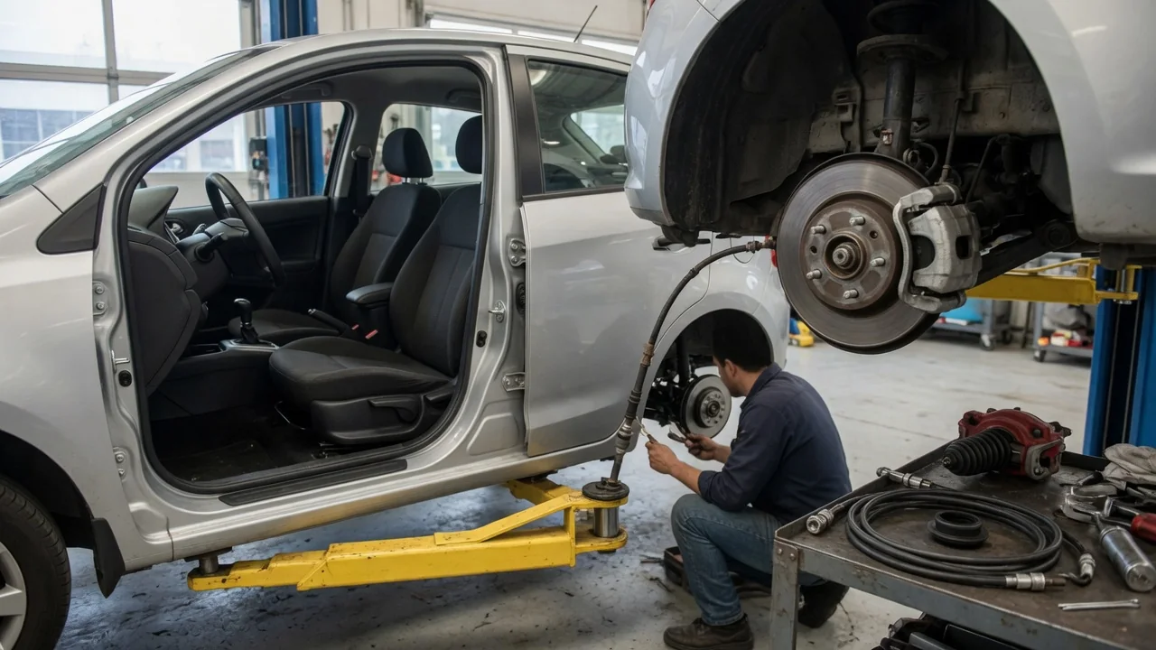 Automotive scene illustrating Why Do Parking Brakes Use Different Mechanisms