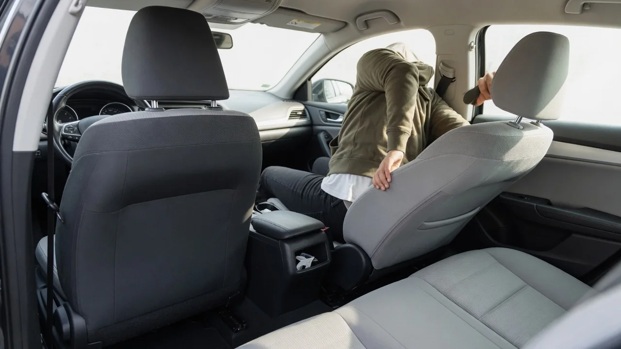 Automotive scene illustrating Why Does a Car Seat Creak When Turning